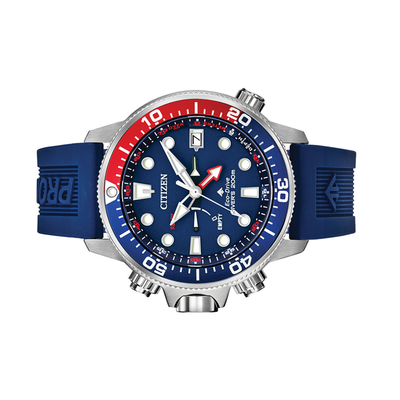 Citizen Promaster Aqualand Eco-Drive with Blue Dial and Depth Meter  #BN2038-01L