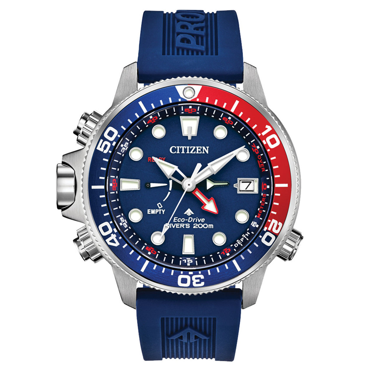 Citizen Promaster Aqualand Eco-Drive with Blue Dial and Depth Meter  #BN2038-01L