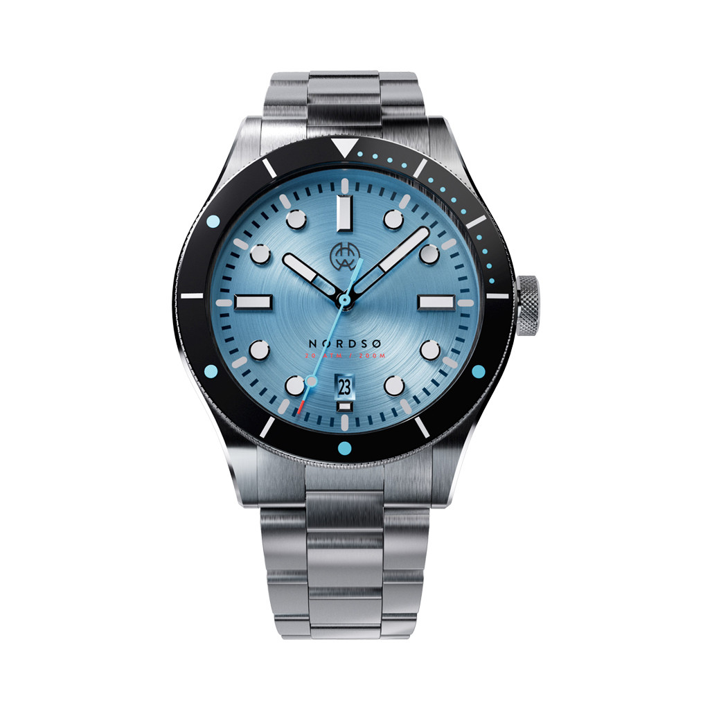Henry Archer Nordso Automatic Dive Watch with Glacier Cyan Dial