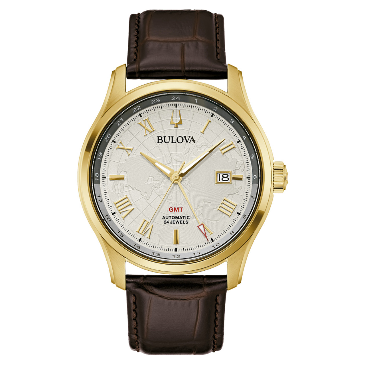 Bulova watch store silver and gold