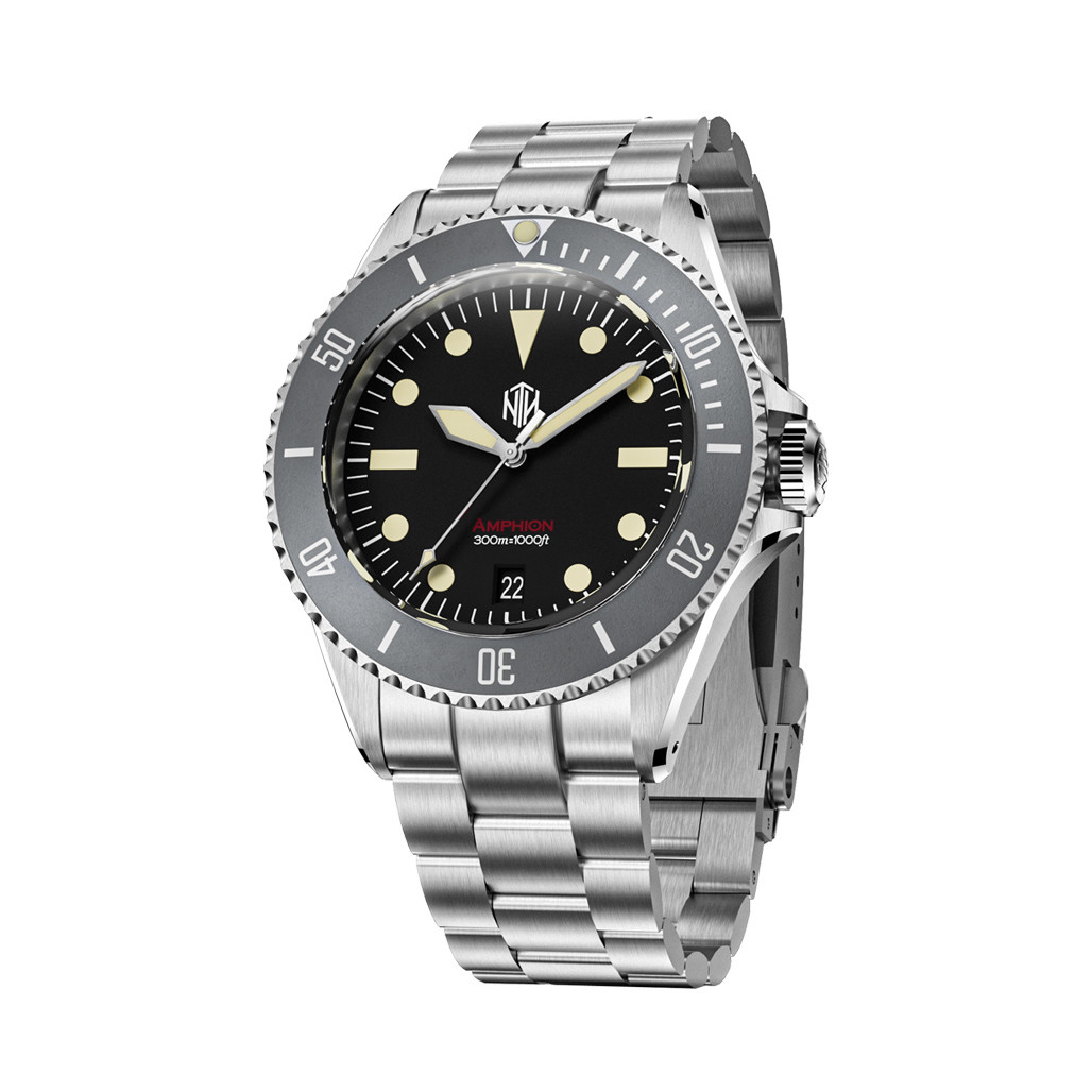 NTH Legends Series Amphion Commando Dive Watch with Date WWNTHLACKD