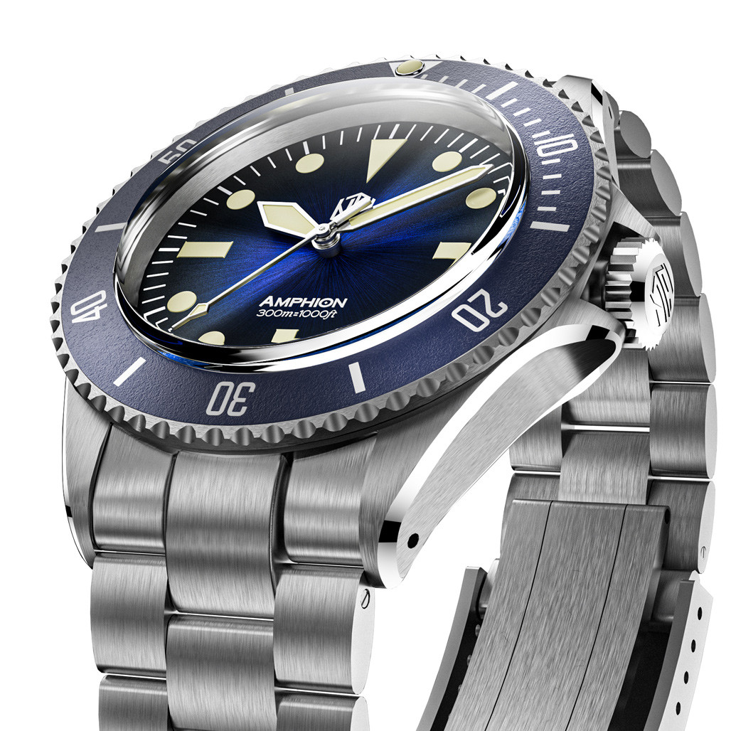 NTH Legends Series Amphion Midnight Blue Dive Watch without Date WW