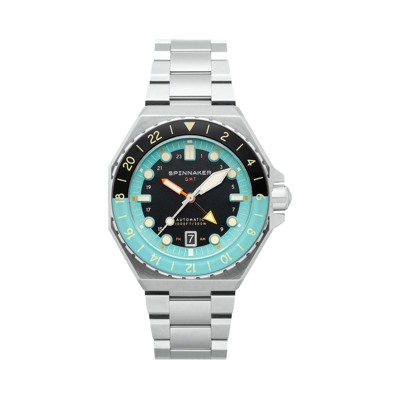 スピニカー SPINNAKER DUMAS Spinnaker Dumas GMT Cobalt Crimson Automatic Dive Watch #SP