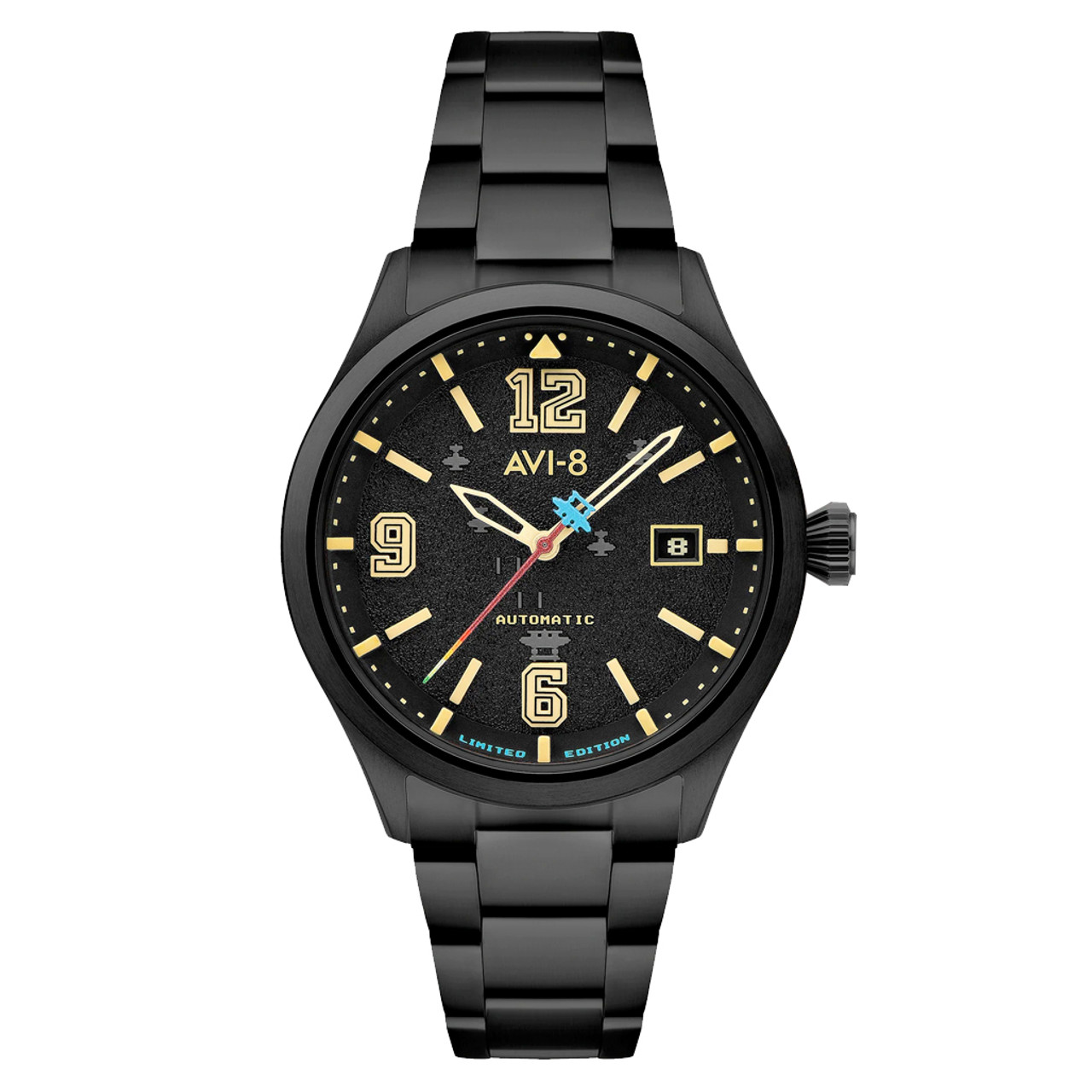 AVI 8 Capcom 1942 Automatic Limited Edition Black Watch AV 4104 22