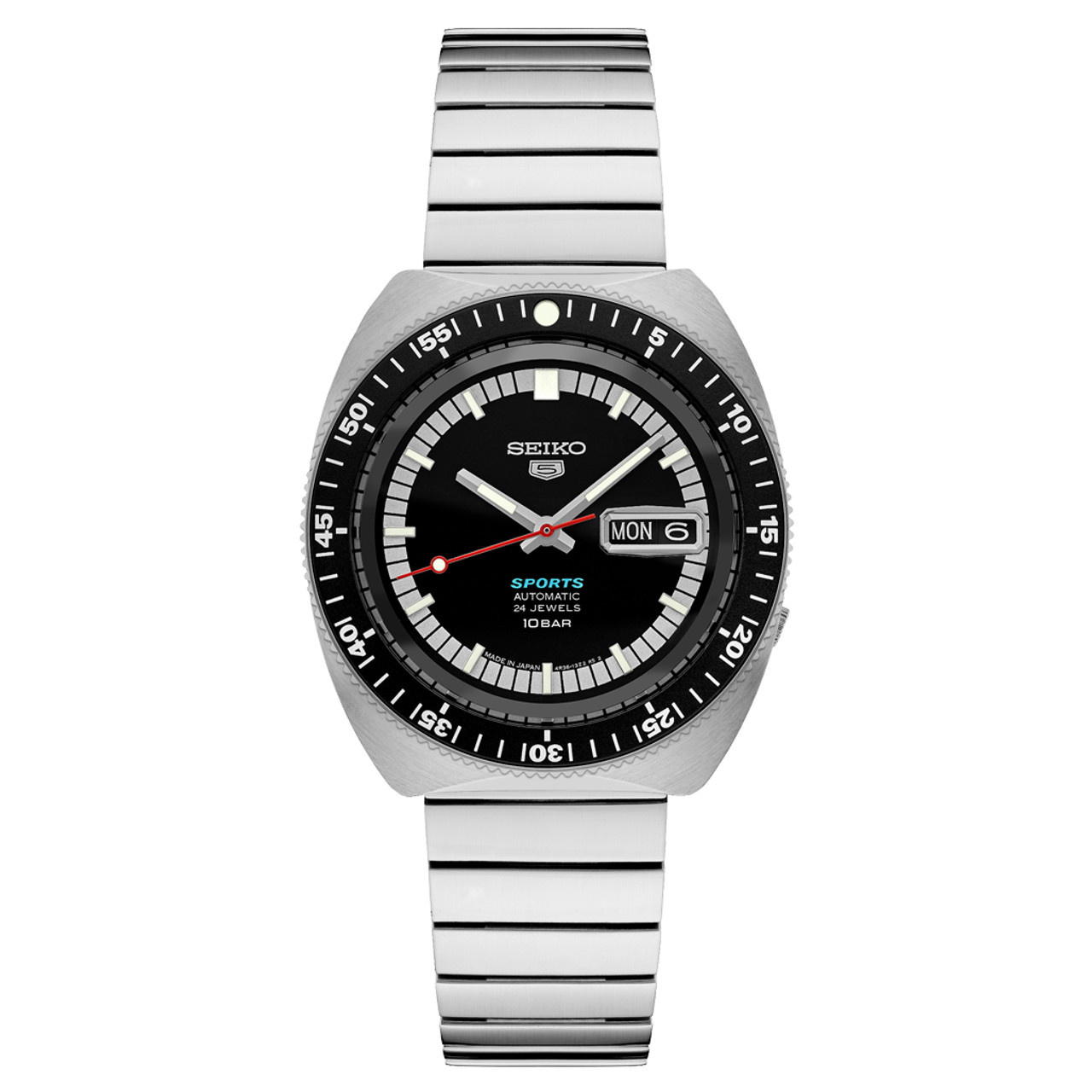 Seiko 5 Sports 55th Anniversary Limited Edition Watch with Black 