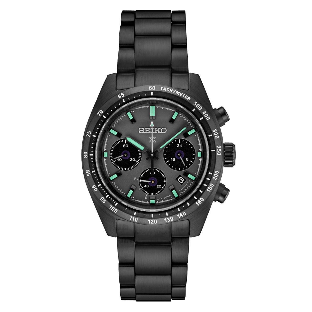 Seiko Prospex Speedtimer Solar Chronograph in black IP Plating #SSC917