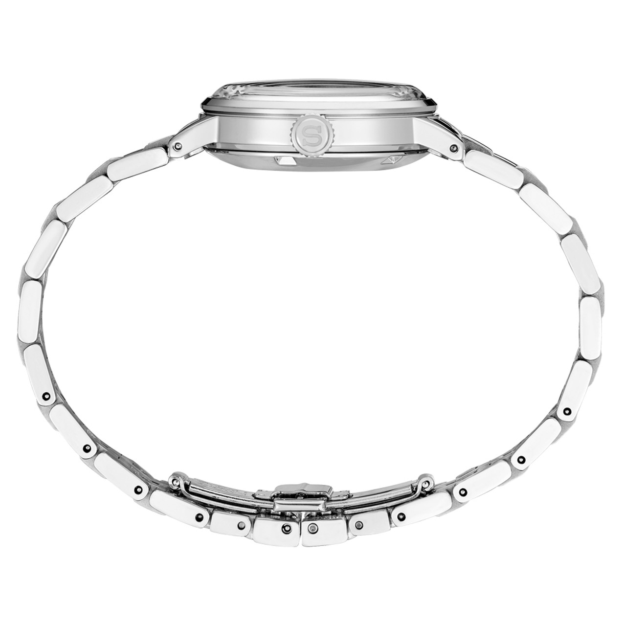 もさもさもさ30 Seiko Presage 30mm Dress Watch with Blue Embossed Dial #SRE007