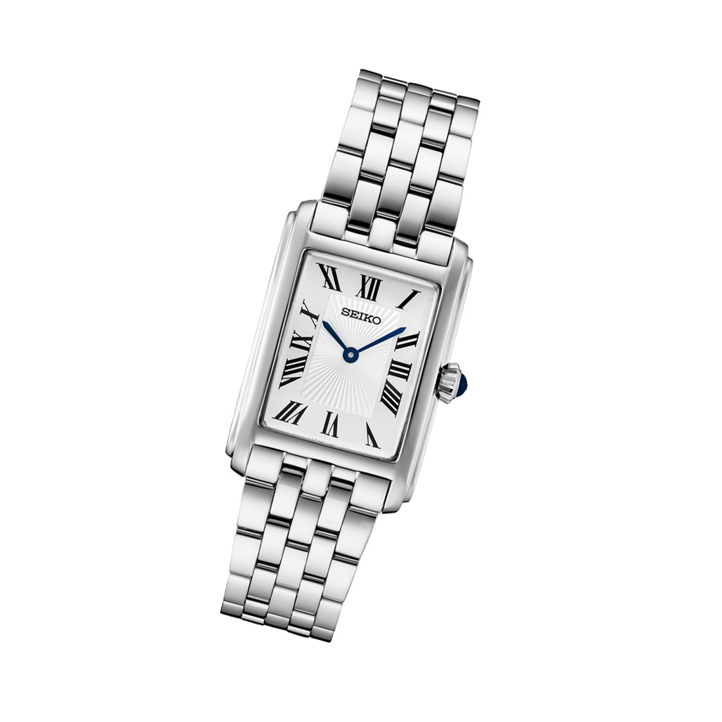 Seiko Essentials Quartz Tank Dress Watch #SWR083