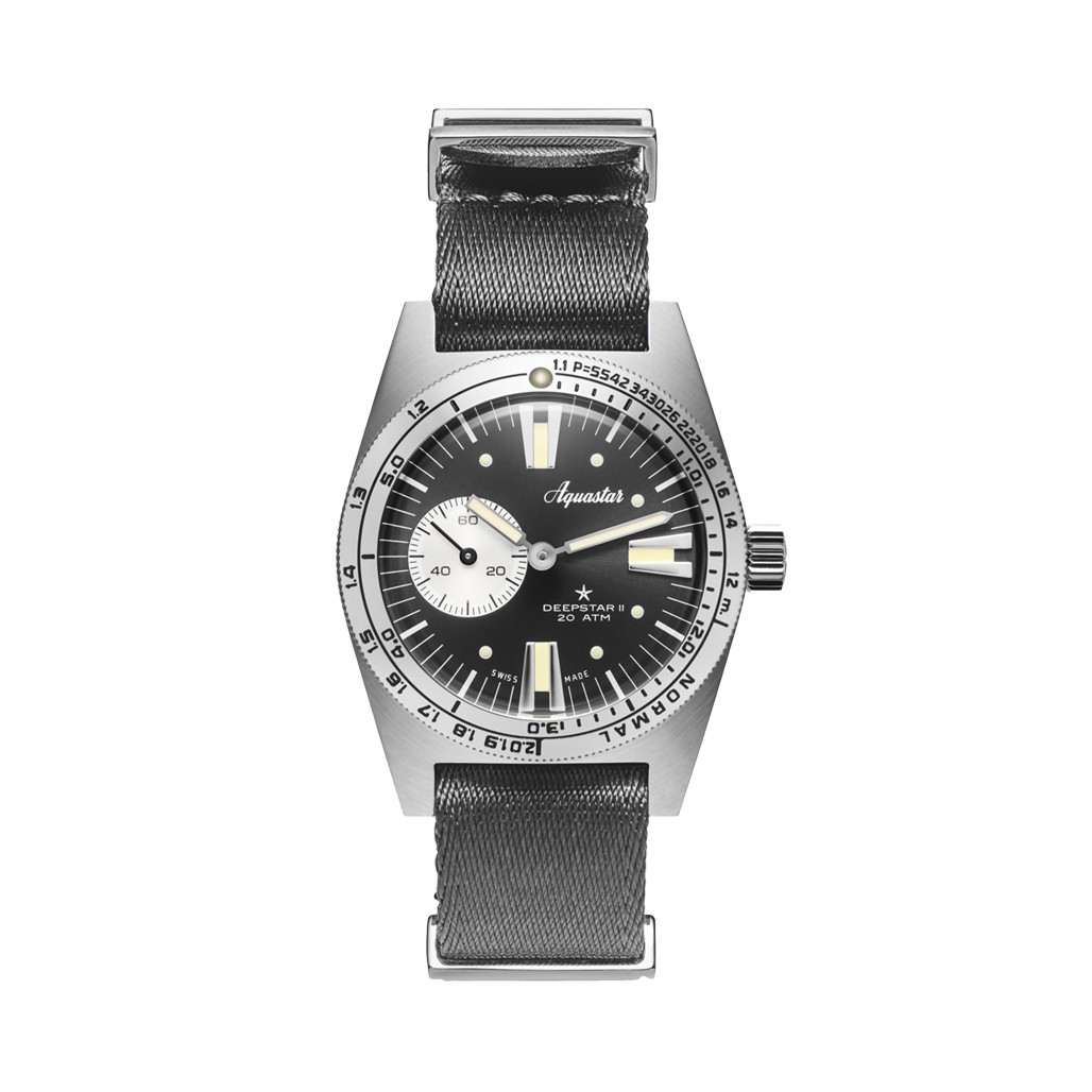 Aquastar Deepstar II Dive Watch with Steel Grey Dial #AS-776033