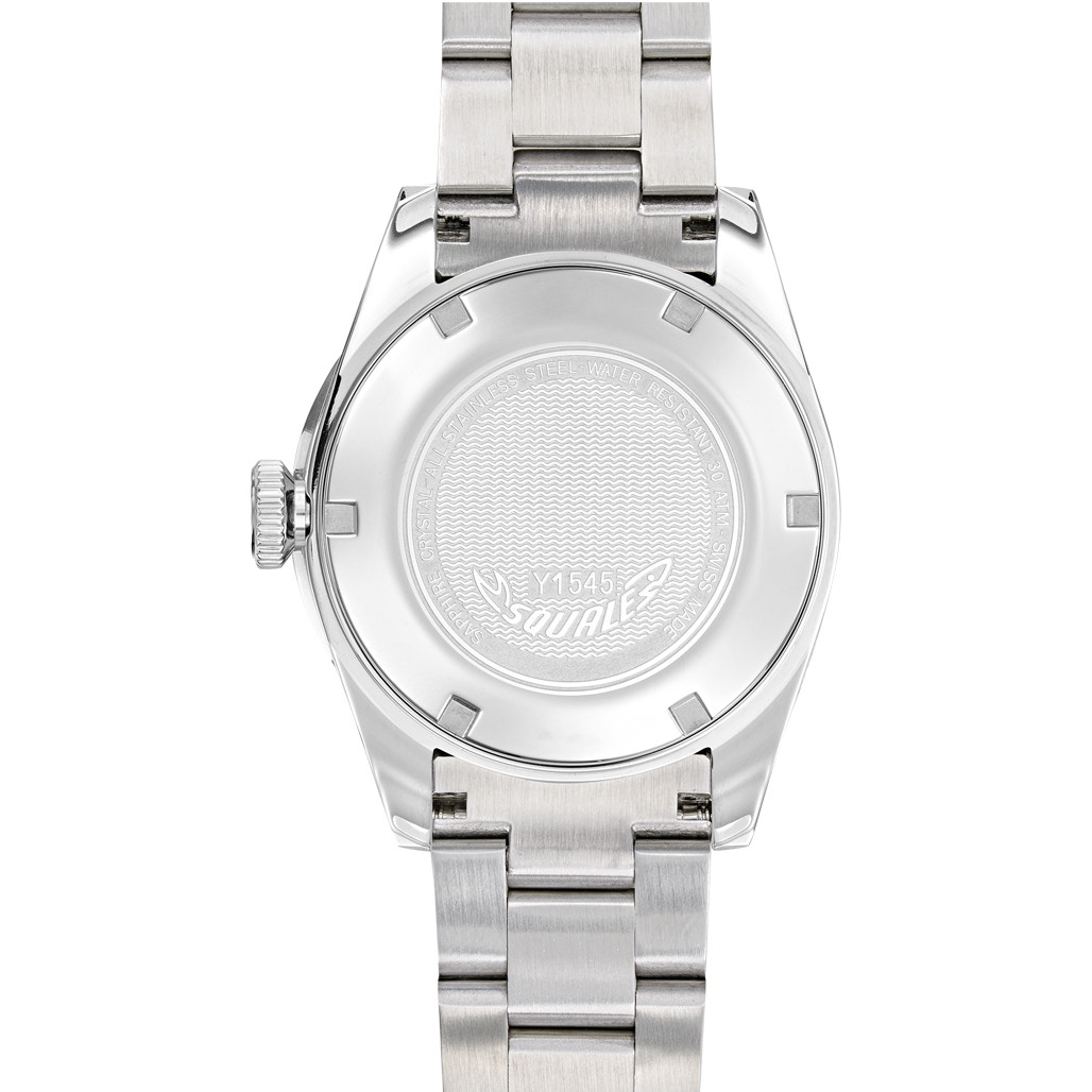 Usa様 Squale 1545 Black Dial Dive Watch with Orange Accents and Steel