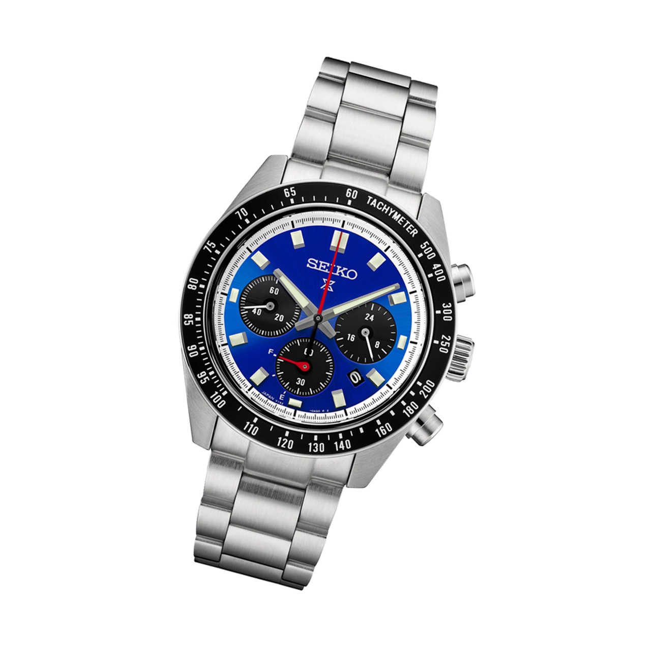 Seiko Prospex US Special Edition 41mm Speedtimer Solar Chronograph with  Blue Dial #SSC931