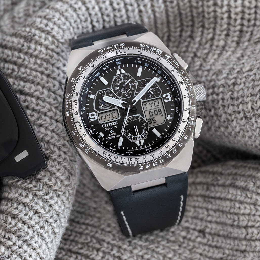 Citizen Promaster Skyhawk A-T Solar Watch with Black Dial #JY8149-05E