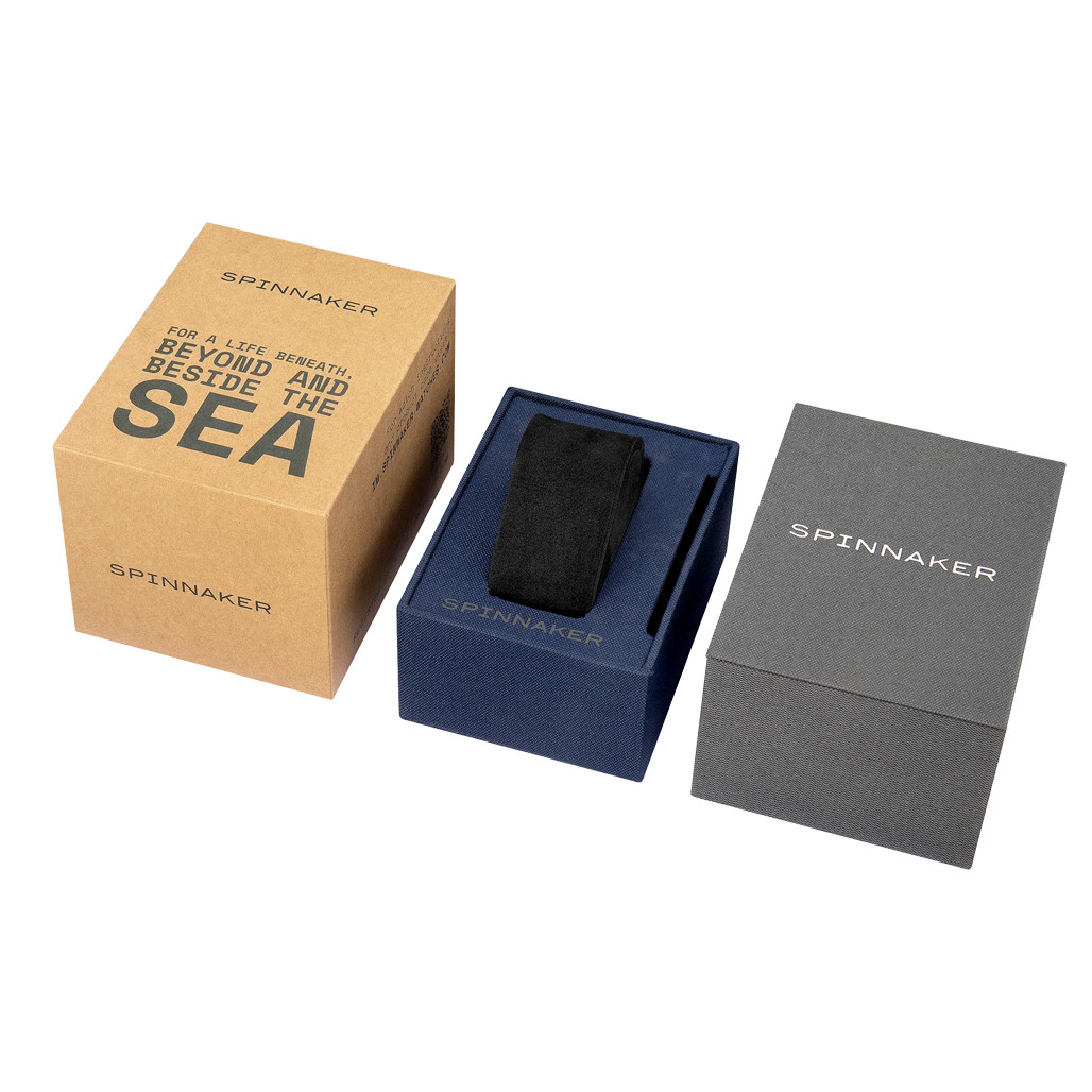 Spinnaker Hull Chronograph with Panda White Dial #SP-5068-07