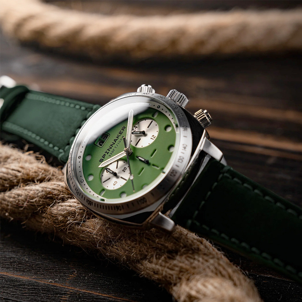 Spinnaker Hull Chronograph with Napier Green Dial #SP-5068-09