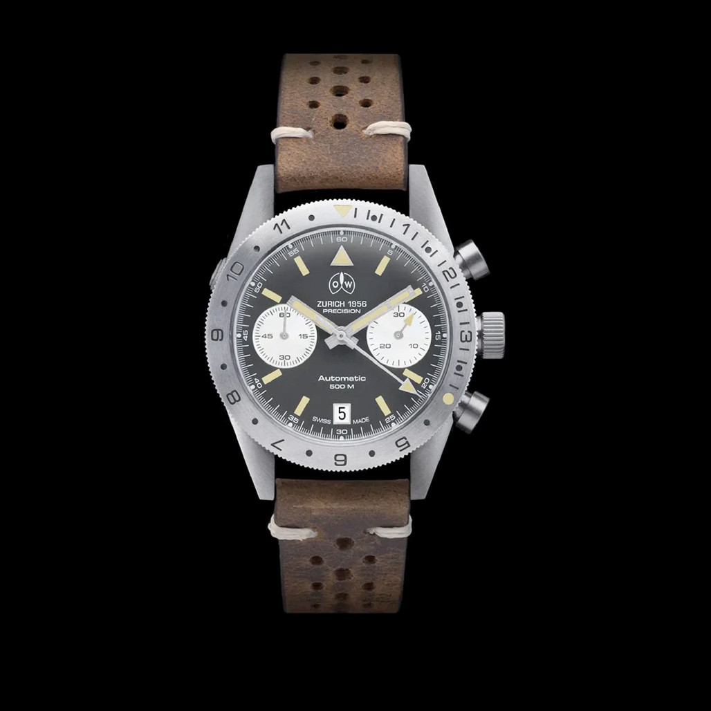 オルソパルス Ollech & Wajs Swiss Automatic Navichron Chronograph Watch #OW