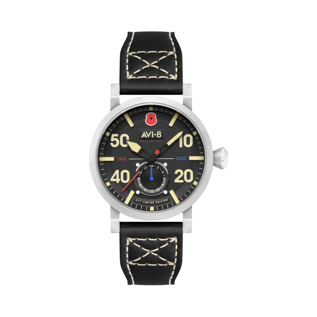 AVI-8 Royal British Legion Meca-Quartz LE Watch with Black Onyx