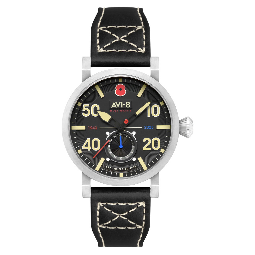 AVI-8 Royal British Legion Meca-Quartz LE Watch with Black Onyx