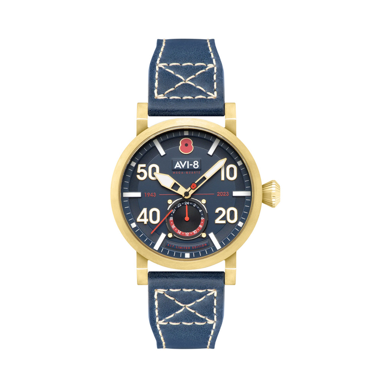 AVI 8 Royal British Legion Meca Quartz LE Watch with Midnight Blue