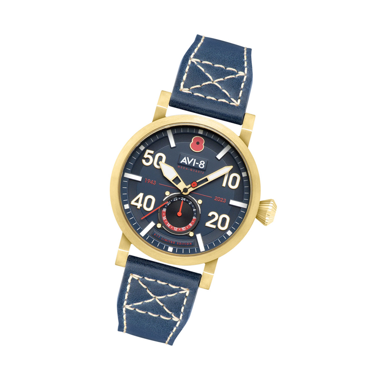 AVI 8 Royal British Legion Meca Quartz LE Watch with Midnight Blue