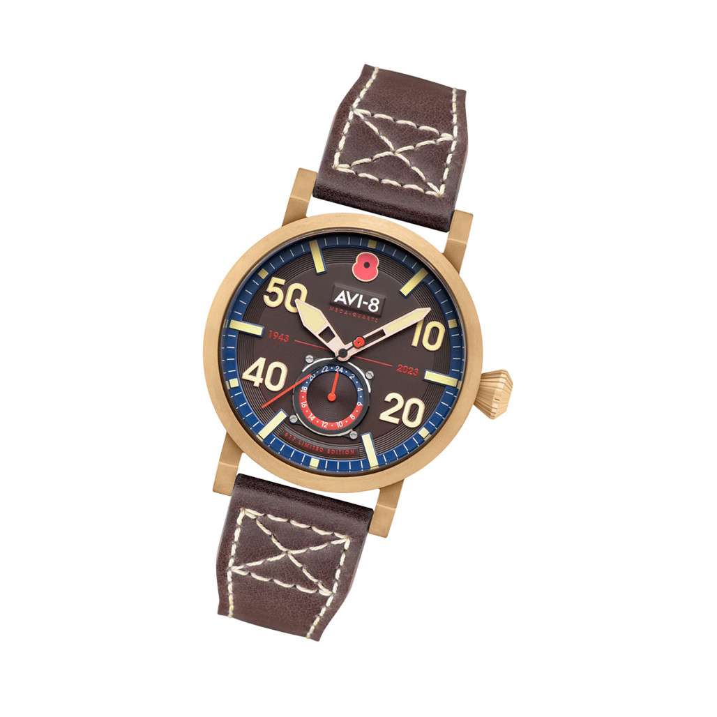AVI-8 Royal British Legion Meca-Quartz LE Watch with Carbon Brown