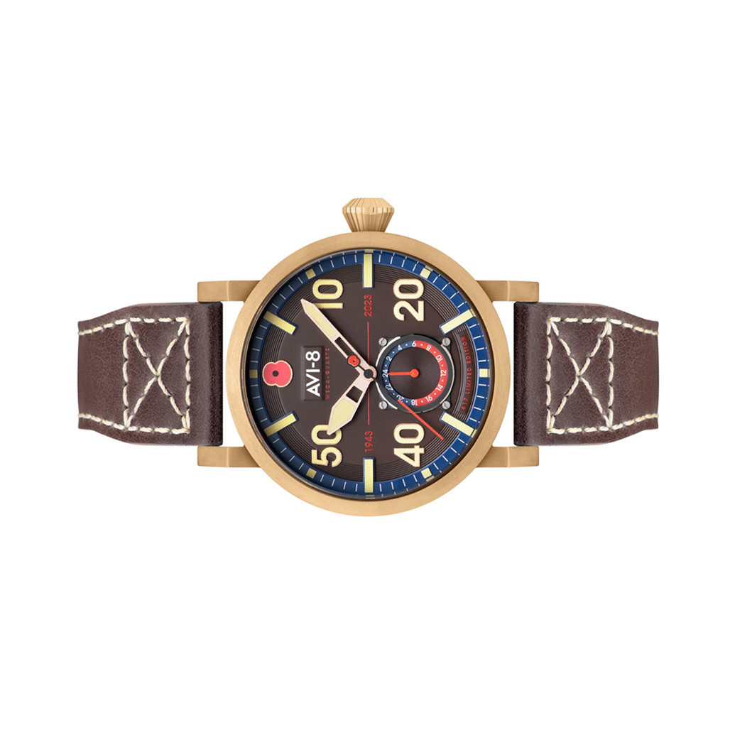 AVI-8 Royal British Legion Meca-Quartz LE Watch with Carbon Brown