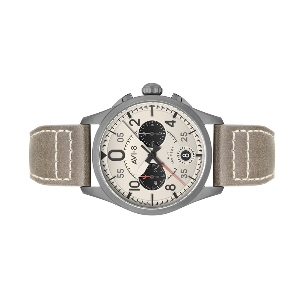 AVI-8 Spitfire Lock Chronograph with Ghost Grey Dial #AV-4089-06