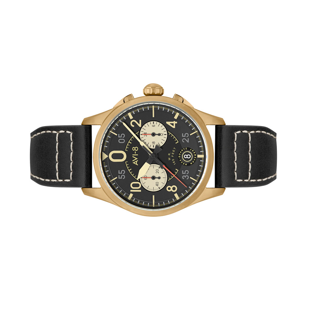 AVI-8 Spitfire Lock Chronograph Void Black #AV-4089-07