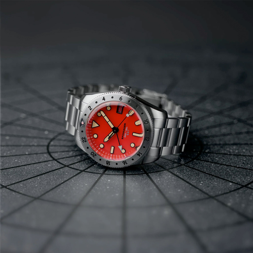 Spinnaker Croft 3912 GMT Automatic Dive Watch with Retro Orange