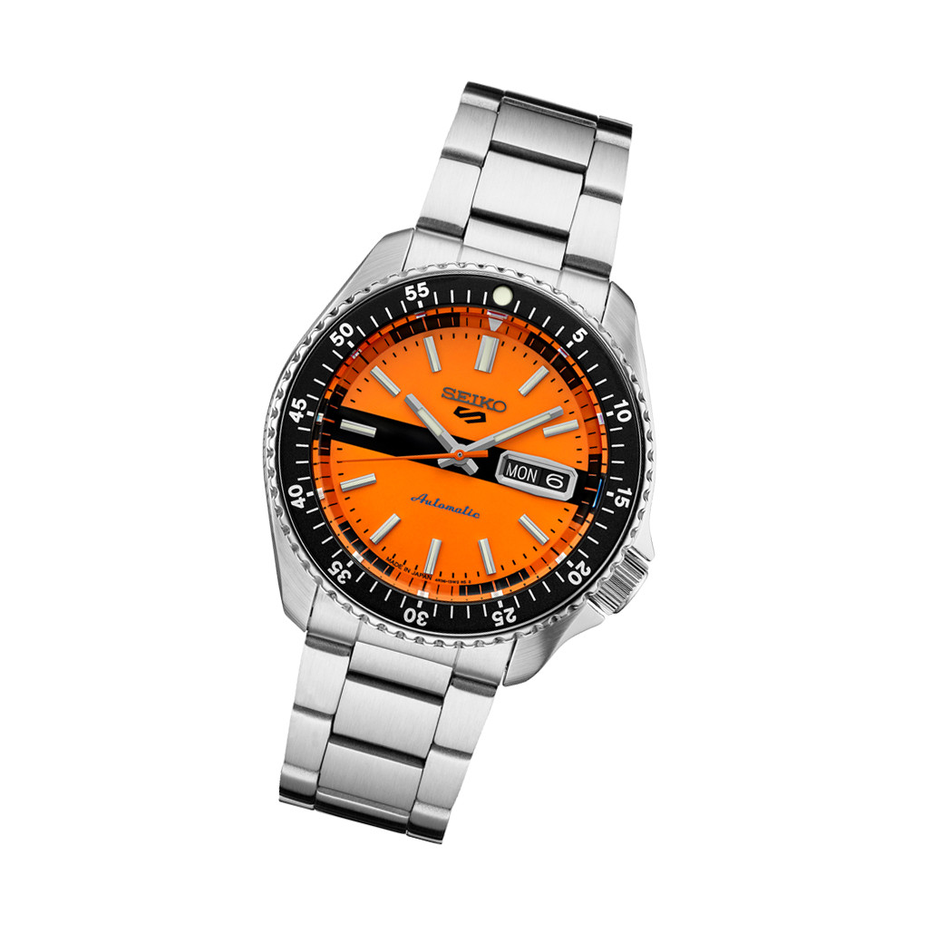 Seiko 5 Sports Special Edition Automatic Watch with Orange Dial