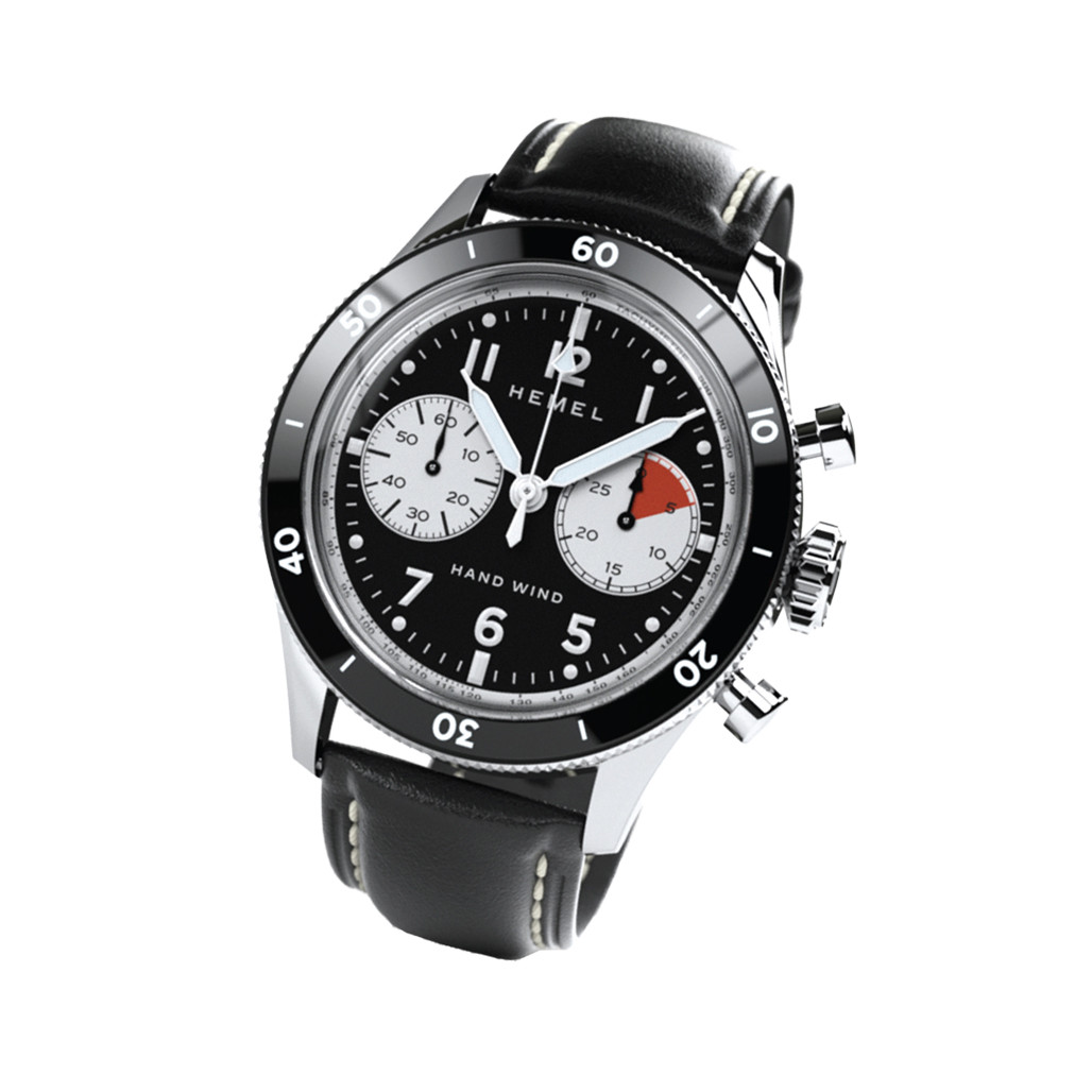 HEMEL Airsteam Mechanical Chronograph with Black Dial #HF30