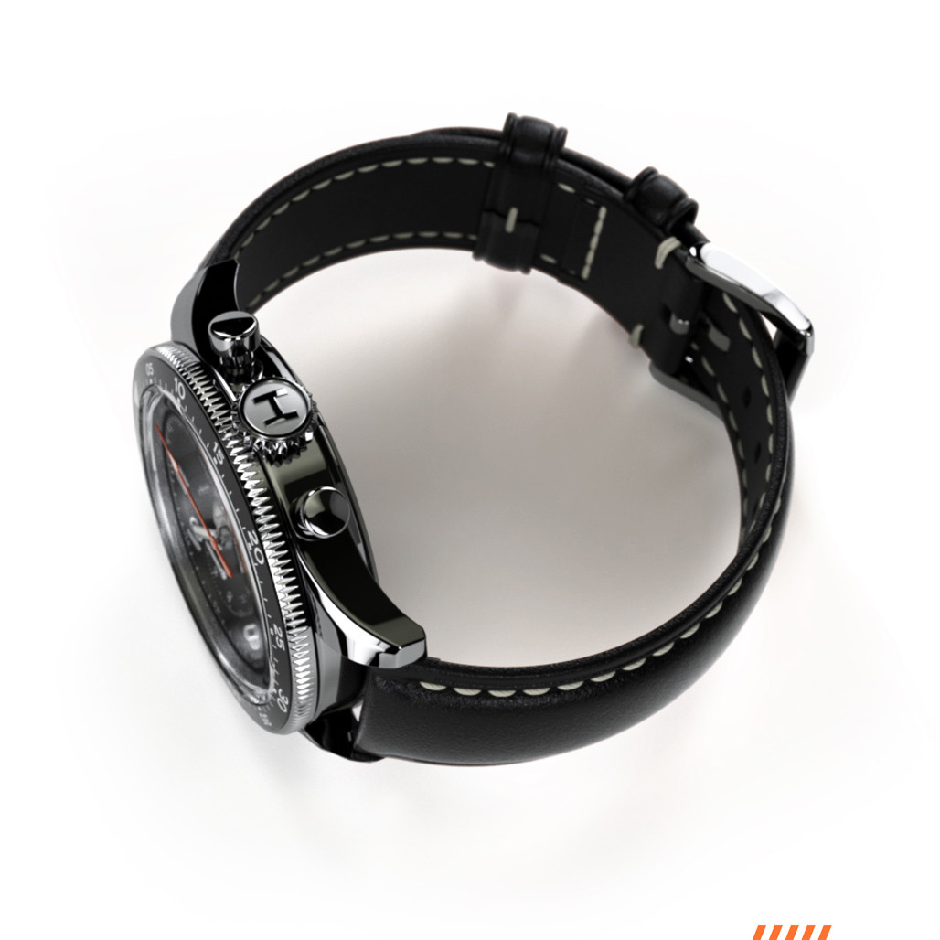 HEMEL Air Power Mechanical Chronograph with Black Dial #HF35