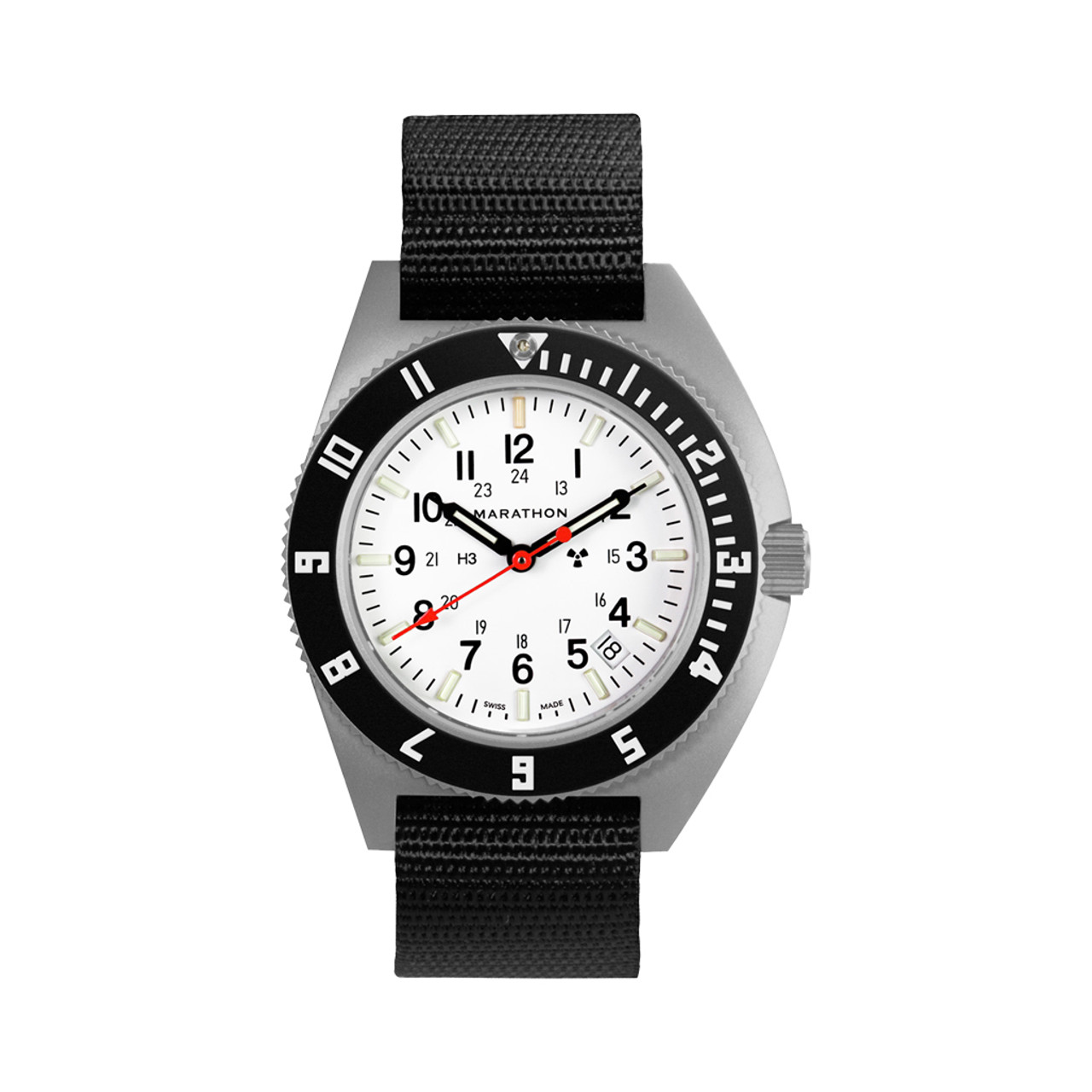 Marathon Swiss 41mm Arctic Steel Navigator with Tritium