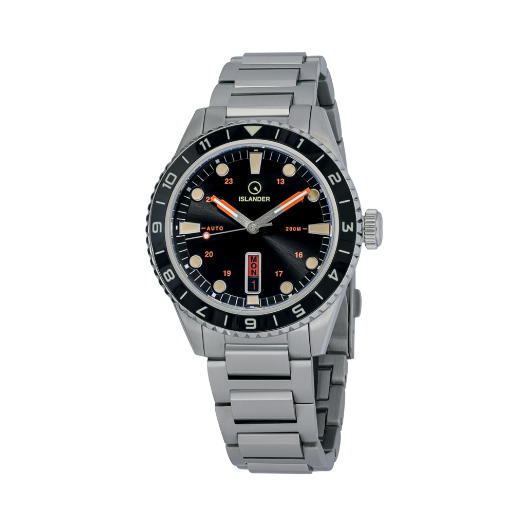 Islander Greenport 39mm Dive Watch with Black Dial #ISL-250