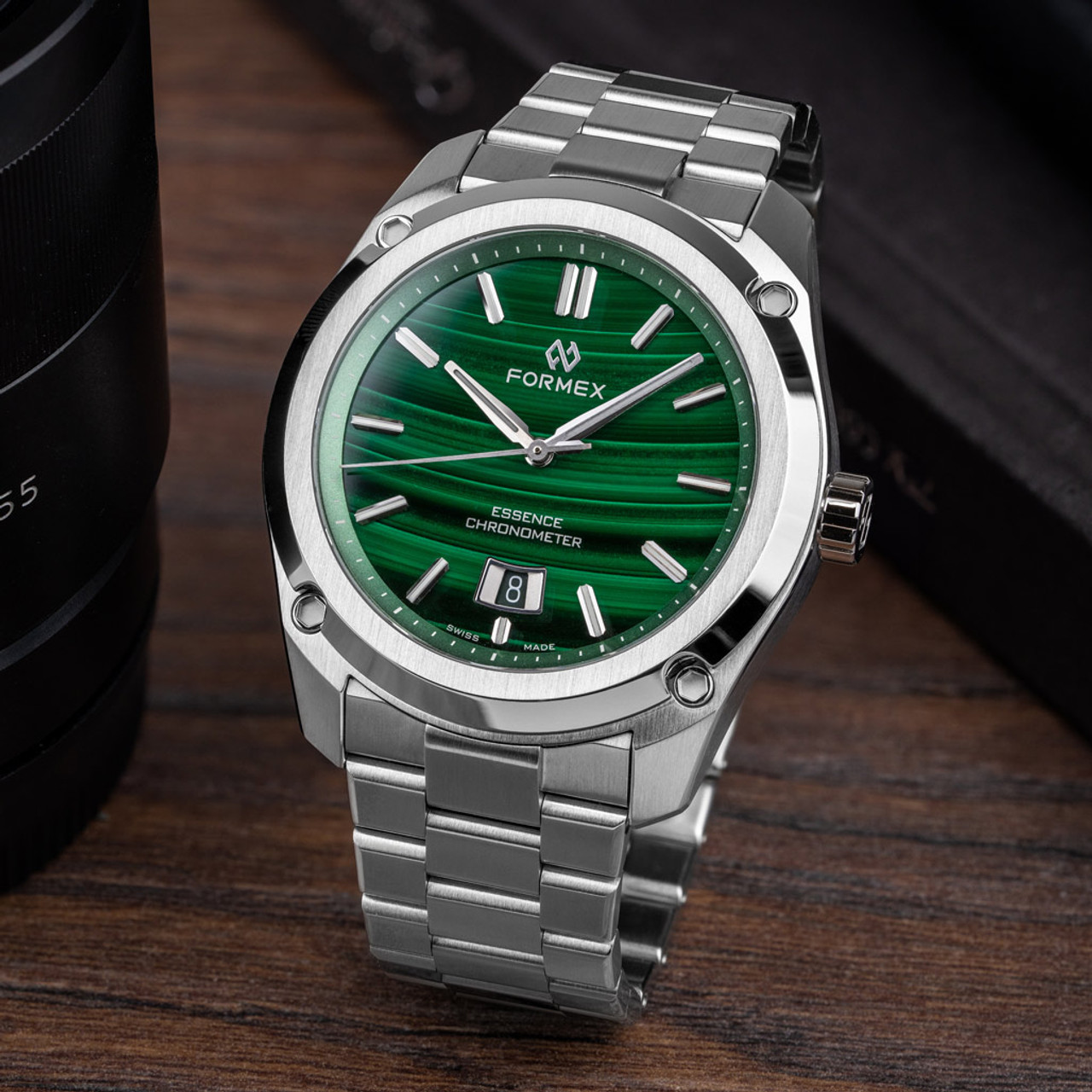 Formex Essence Swiss Automatic Chronometer with Green Malachite 