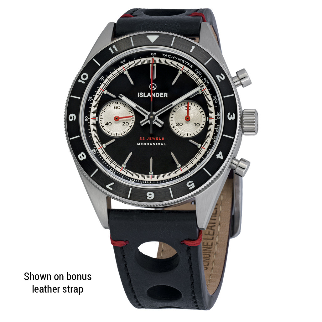 Islander Bridgehampton Racing Chronograph with Asphalt Black Dial Islander Bridgehampton Racing Chronograph with Asphalt Black Dial