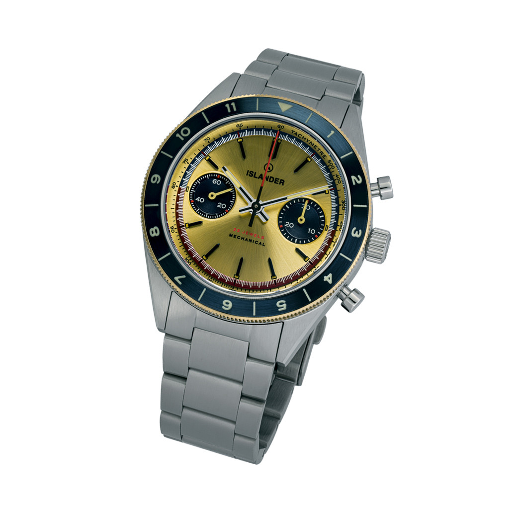 Islander Bridgehampton Racing Chronograph with Golden Dial #ISL-237