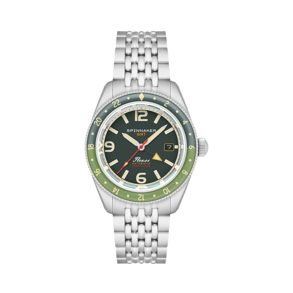 Spinnaker Fleuss GMT Automatic Watch with Forest Green Dial #SP