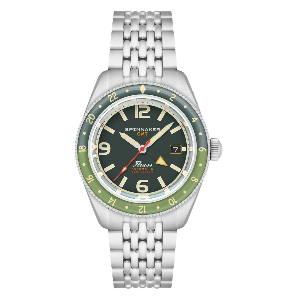 Spinnaker Fleuss GMT Automatic Watch with Forest Green Dial #SP