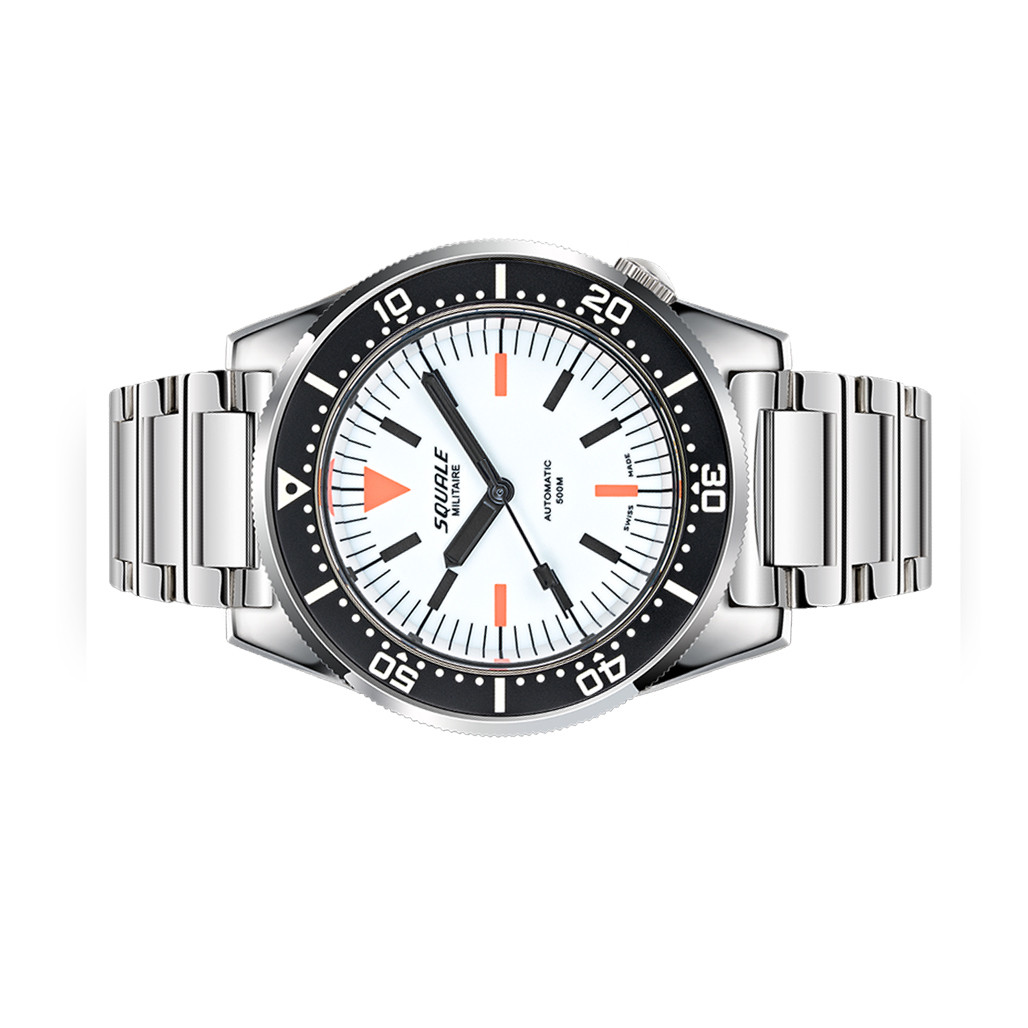 Squale Militaire 50 Atmos Swiss Dive Watch with Full Lume Dial