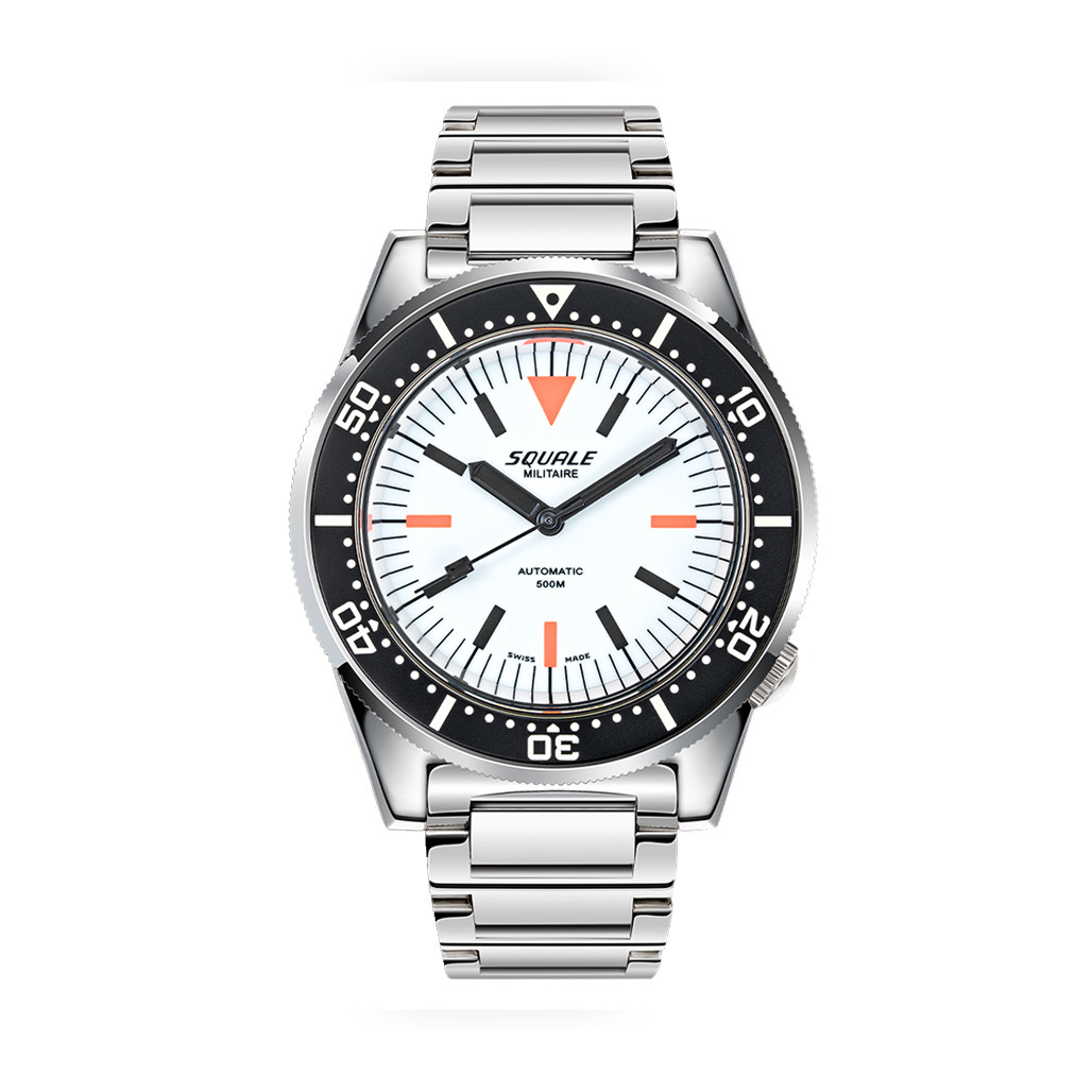 Squale Militaire 50 Atmos Swiss Dive Watch with Full Lume Dial