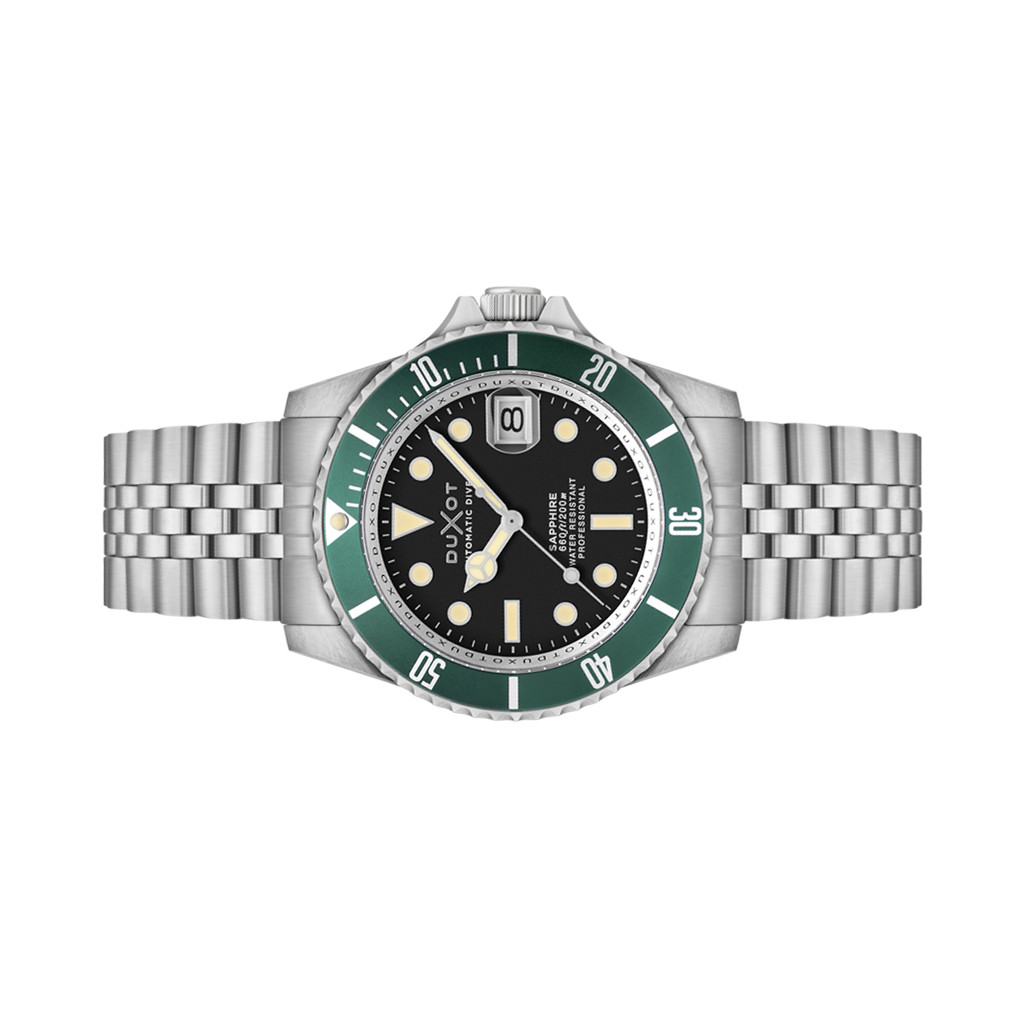 Duxot Atlantica Automatic Dive Watch with Soot Black Dial #DX-2057-33