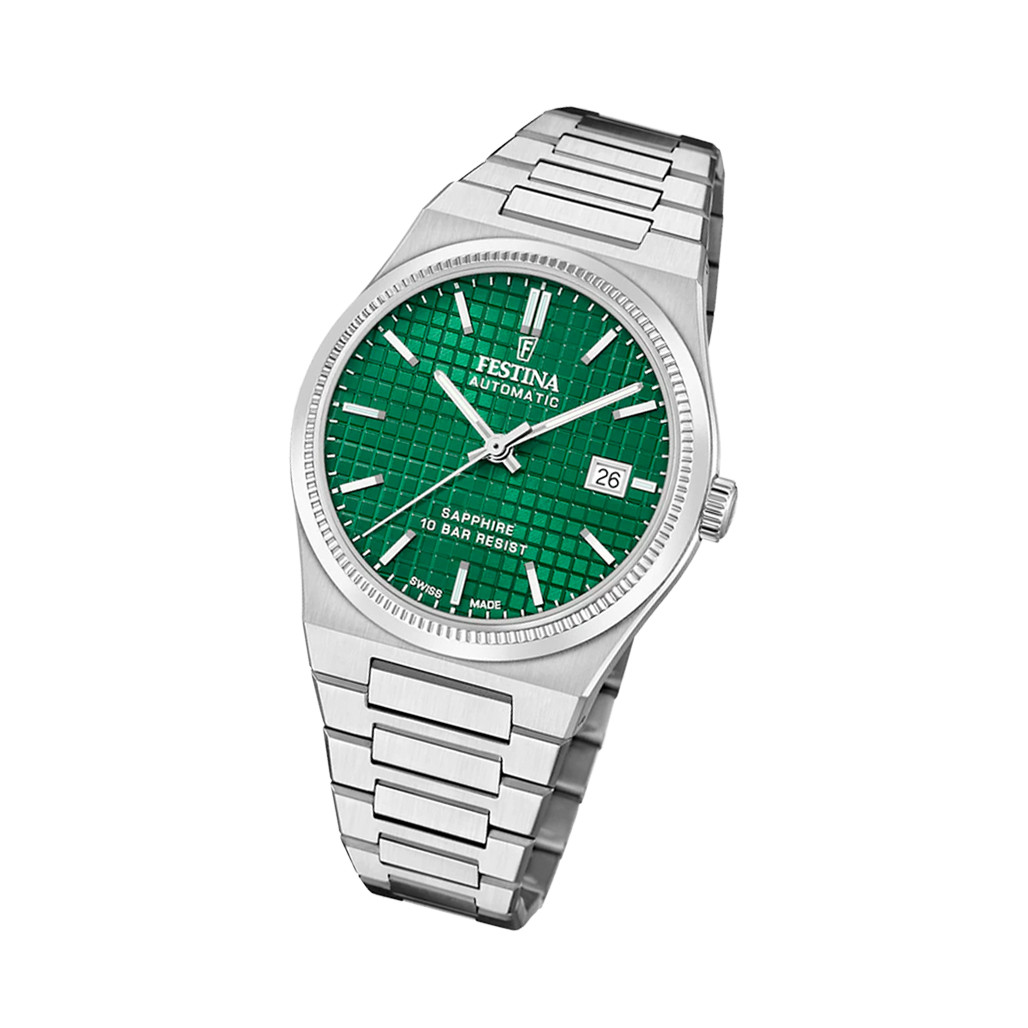 Festina Swiss Made Automatic With Green Dial #F20028-3