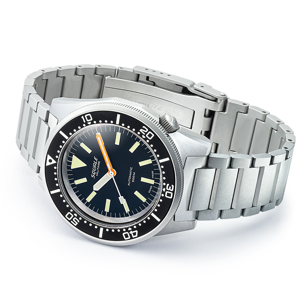Squale Militaire 50 Atmos Swiss Dive Watch with Blasted Case