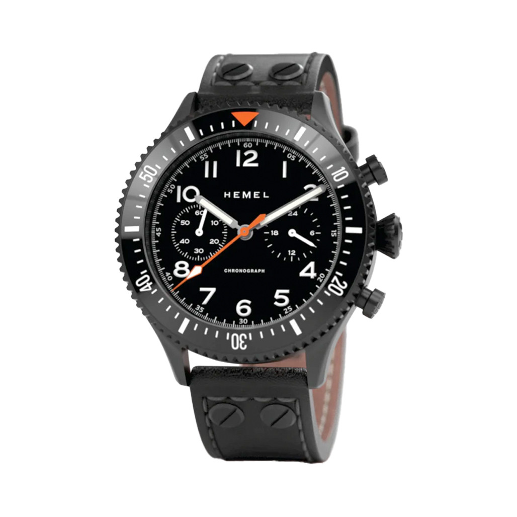 HEMEL Mecaquartz Chronograph with 60 Minute Bezel #HF3NO