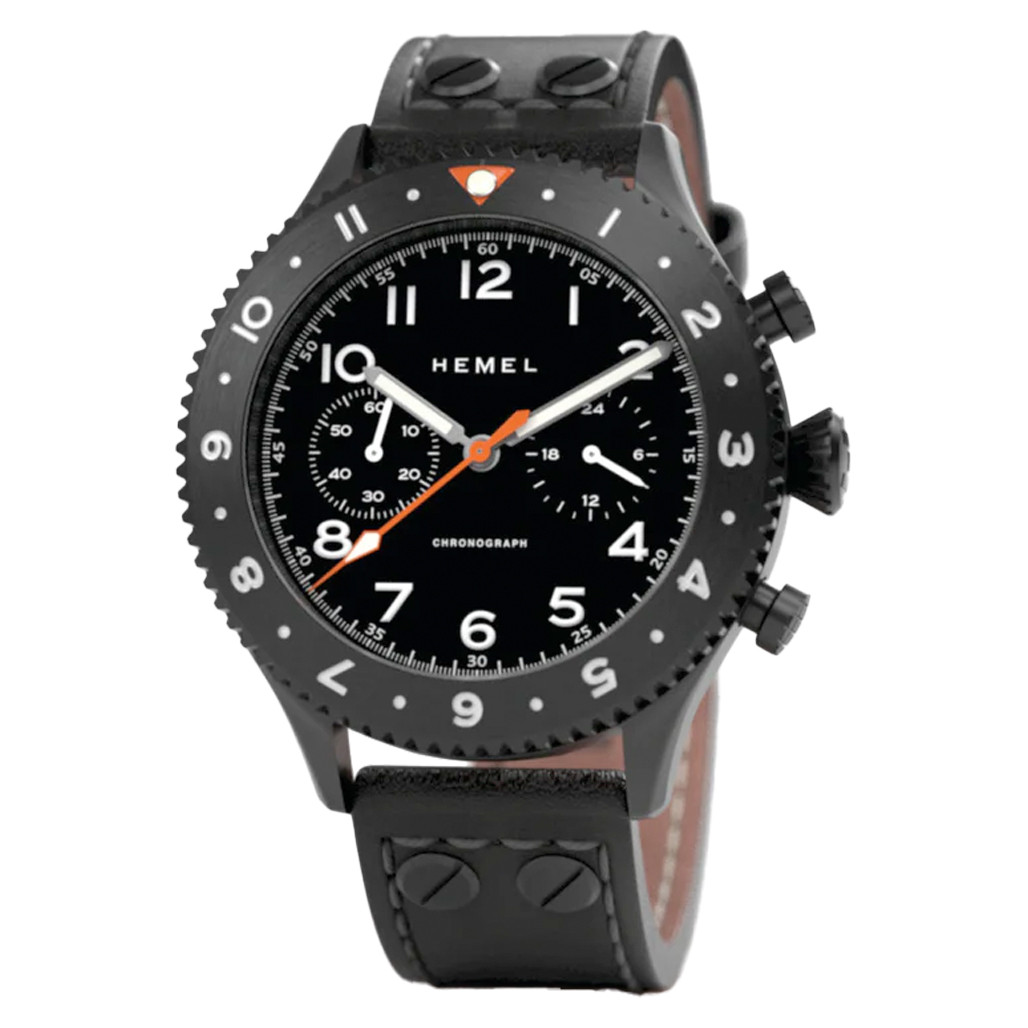 HEMEL Mecaquartz Chronograph with GMT Bezel and Sapphire Crystal