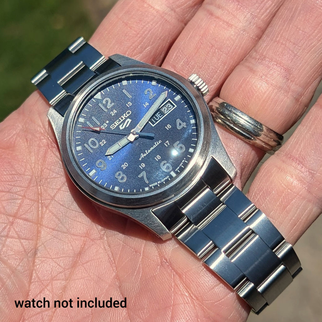 Islander 20mm Brushed Bracelet for Seiko SRPG 40mm Field Watch