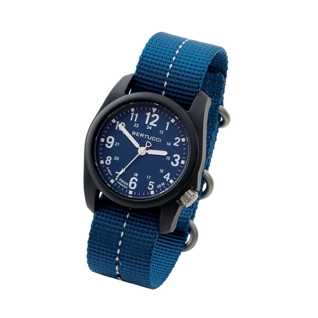 Bertucci DX3 Field Watch with Cobalt Blue Dial #11134