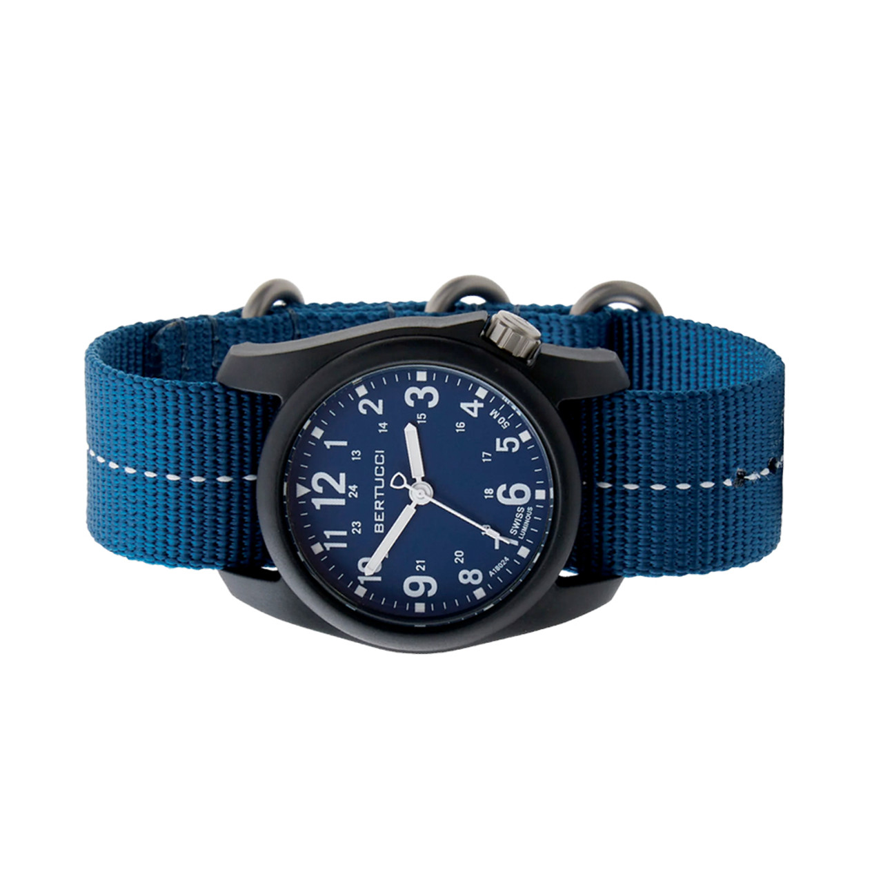 Bertucci DX3 Field Watch with Cobalt Blue Dial #11134