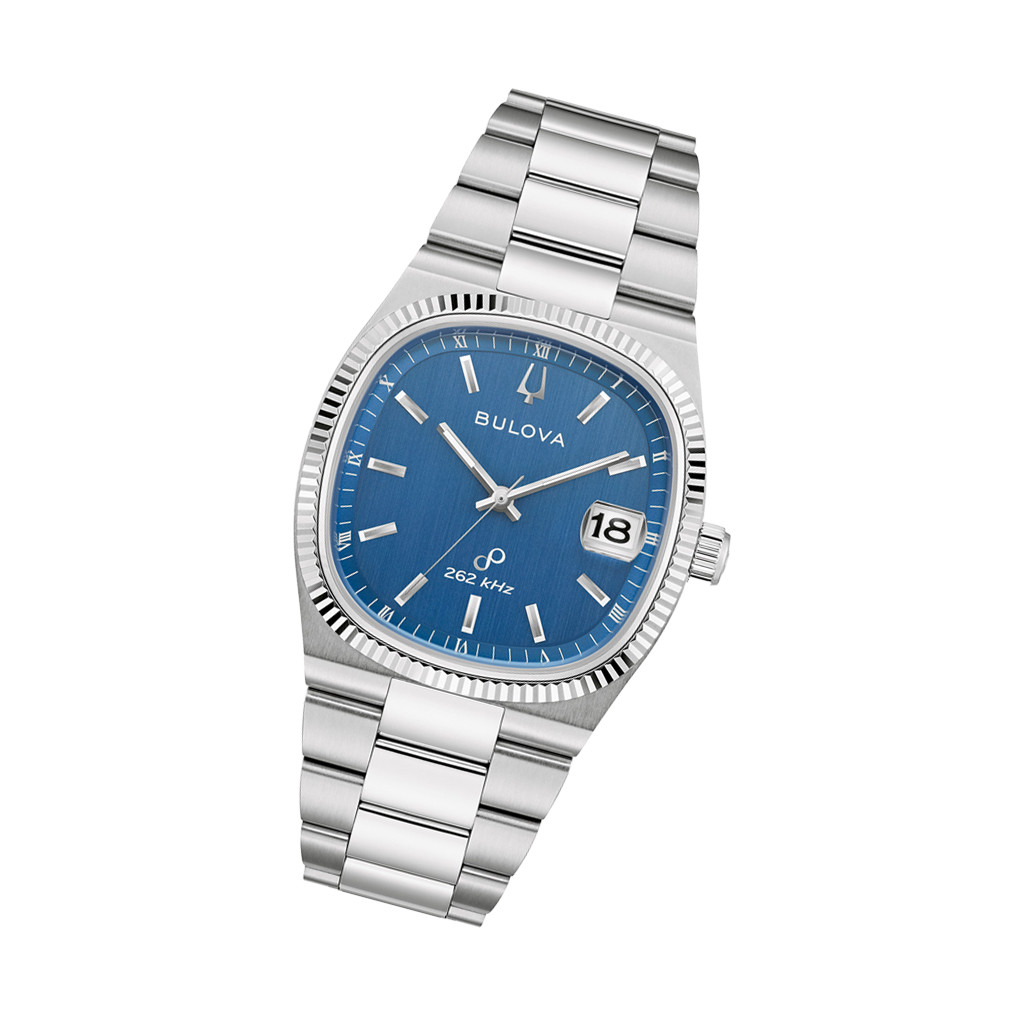 Bulova Super Seville Date Watch with Blue Dial #96B440