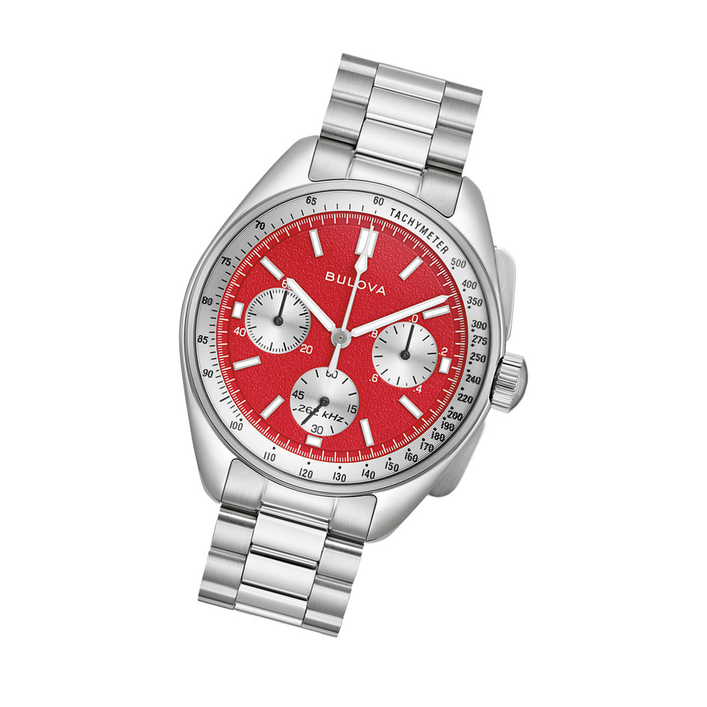 Bulova Lunar Pilot Chronograph with Red Dial #96K115